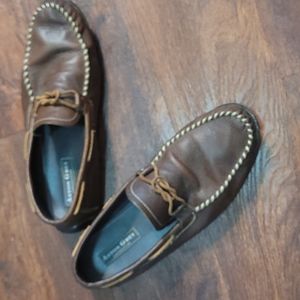 Aston gray brown boat shoes size 12